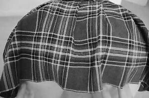School girl skirt lift