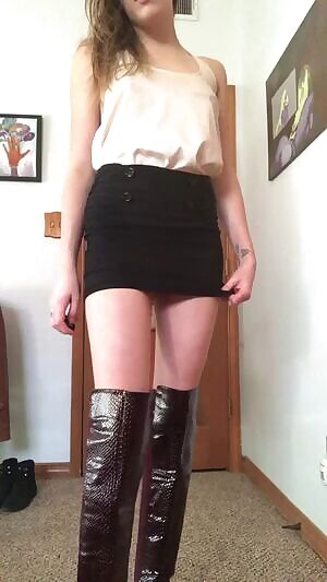 a peek under my work skirt