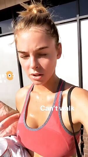 Elizabeth Turner Sweaty from Workout GIF