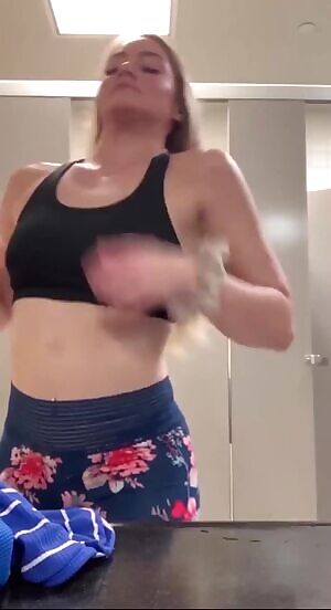 She drops after her workout