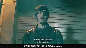 Tattooed Anal Sex With Fuck Machine