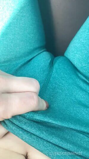 Close up under yoga pants