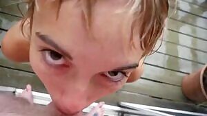 Blowjob In The Rain