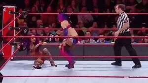 Asuka dominating Sasha