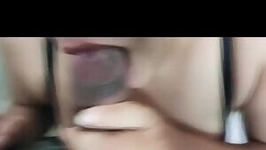 Sucking him off. He gets totally drained. Was more Passionate here