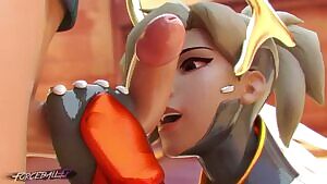 Mercy Licking it