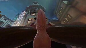 Sucking Mercy's massive cock