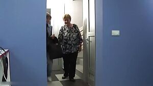 Fatty mom undressing