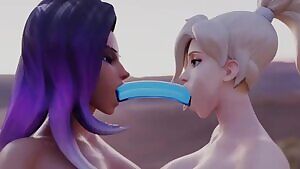 Sombra and Mercy sharing