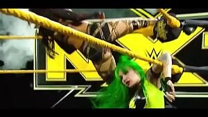 Aliyah spank herself on ropes