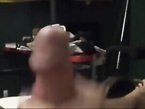 After jerkoff session cleanup and cum kiss