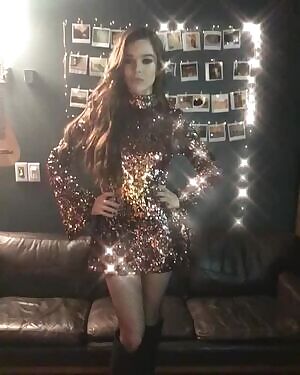 Hailee Steinfeld teasing slut, she just wants cocks exploded in cum for her.