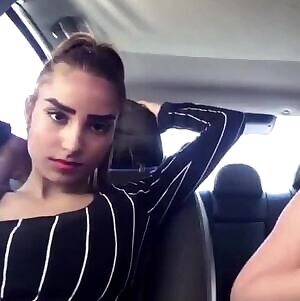 In the car