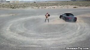 TS Superstar Aubrey's Convertible Fuck