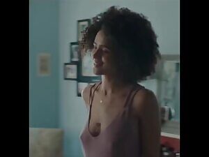 Nathalie Emmanuel from the trailer for 'Holly Slept Over'
