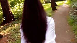 Instead Of Lessons She Rides A Dick In The Park - Amateur Schoolgirl -Publıc