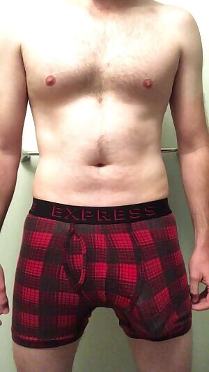 Pulling down my boxer briefs