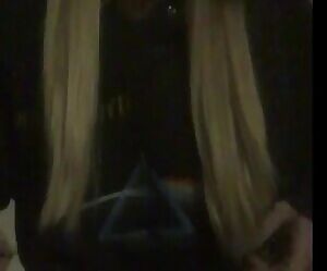 Taking of my sweatshirt with pigtails in makes my boobs jiggle