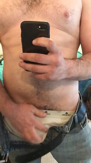 Friendly neighborhood laborer home after long day of non quarantine work