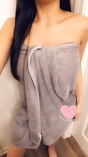 They’re hidden behind my towel