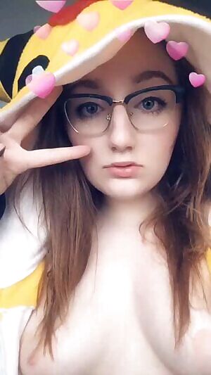 Topless in glasses