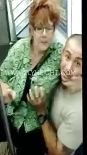 Granny Gone Wild on the City Subway!