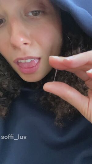 Not Nude Clothed Curly Hair Finger in Mouth