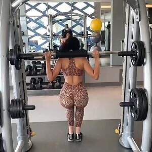 A girl in yoga pants