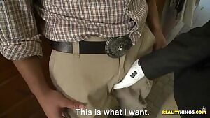 Smoking hot stable girl fucks big dick stable boy