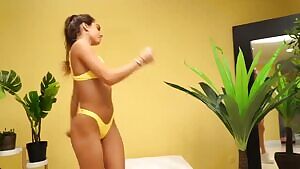 Showing off her new bikini