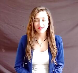 Businesswoman gets pink gunge and water dumped all over her