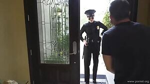 Police officer Natalie Mars makes a house call