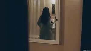 Taking a shower