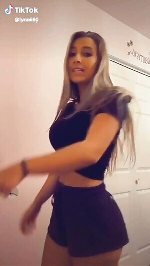 Little twerk in booty shorts