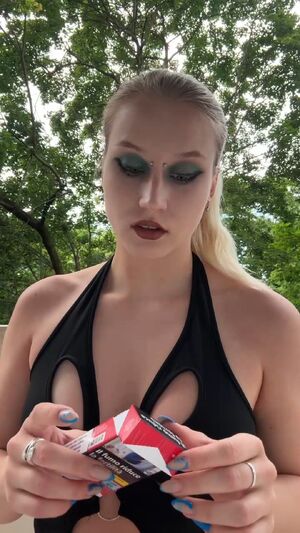 Outdoor Showcase Amateur Blonde Makeup Public