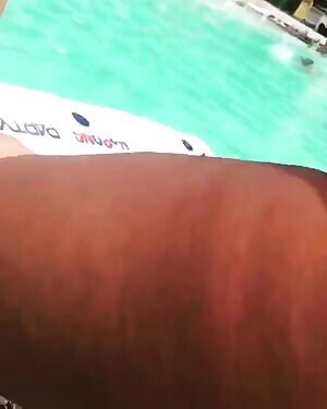 Carli Foxx Splitting Her Butt Cheeks