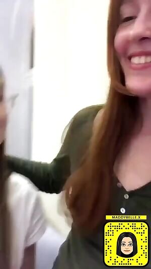 Four friends having a great time