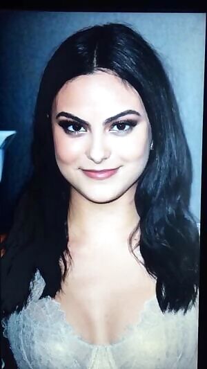 Camila Mendes takes a BIG load of my nut right to her gorgeous face!!!