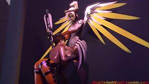 Tracer deepthroating Mercy