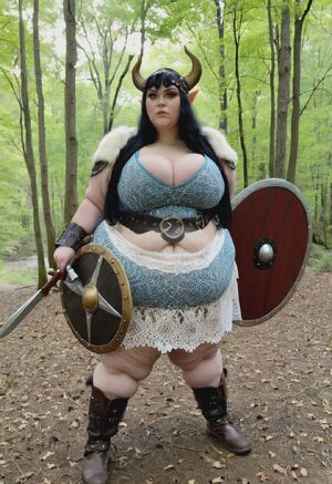 Bouncing BBW Ai Generated Cosplay SSBBW