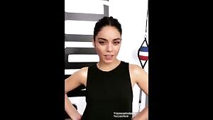 You see Vanessa Hudgens working out at your local gym. It’s late and nobody else is there. After some time you decide to try your luck with her. You go over to her and introduce yourself. She smiles. You ask her if she’s done with her workout. She responds with THIS and just says „Not yet“ ...