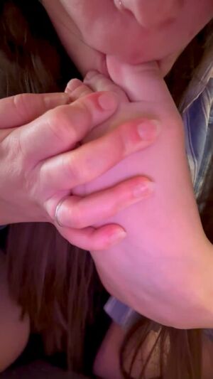 Feet View Toe Sucking Toes
