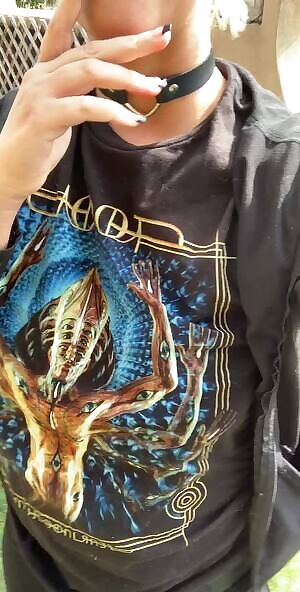 Playing with the gong in between playing with my tits! ☯️🕉