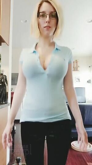 Blonde with firm tits