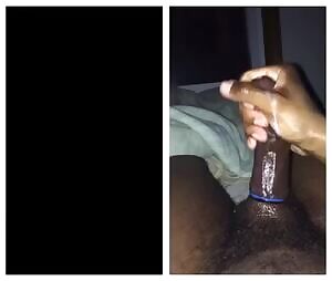 Petite teen makes black cock erupt