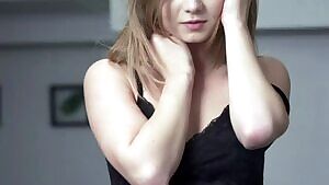 Biting her lip so passionately