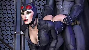 Catwoman fucked from behind by Batman