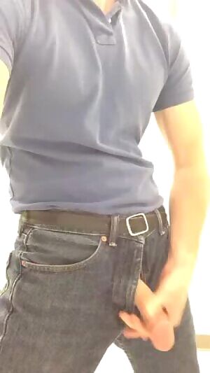 Playing with that big cock at work for all the dirty Reddit girls ;)