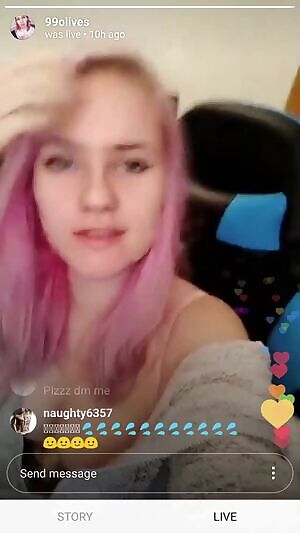 The queen 99olives goes live on Instagram