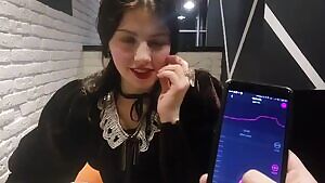 Remote control vibrator in a restaurant